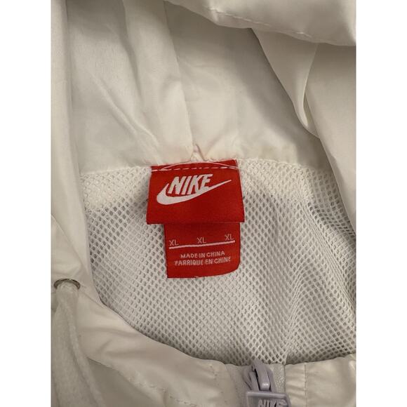 Nike Women’s Windbreaker Jacket White/Black Colorblock Size XL Windrunner - Picture 4 of 7